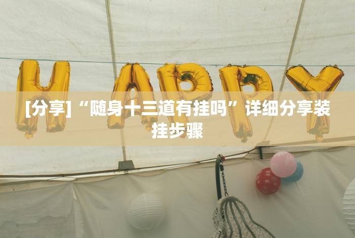 [分享]“随身十三道有挂吗”详细分享装挂步骤