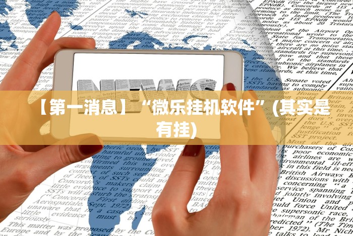【第一消息】“微乐挂机软件”(其实是有挂)