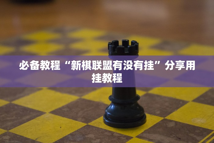 必备教程“新棋联盟有没有挂”分享用挂教程