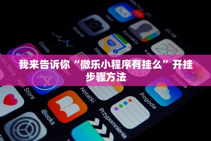 我来告诉你“微乐小程序有挂么”开挂步骤方法