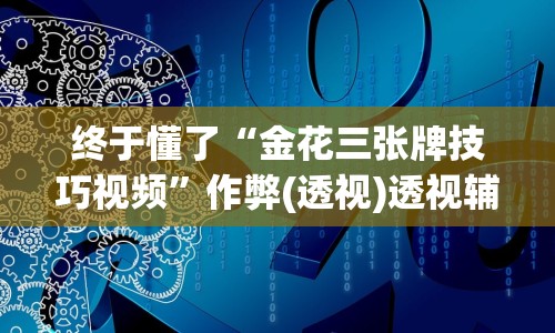 终于懂了“金花三张牌技巧视频”作弊(透视)透视辅助