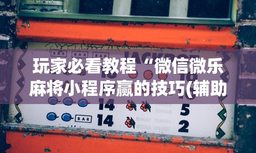 玩家必看教程“微信微乐麻将小程序赢的技巧(辅助外挂+教程) 