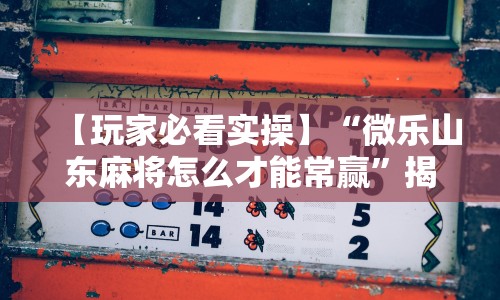 【玩家必看实操】“微乐山东麻将怎么才能常赢”揭秘透视辅助万能挂 